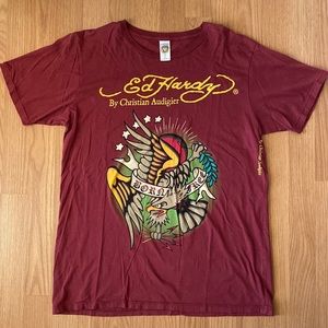 ❤️ Ed Hardy by Christian Audigier Eagle Tee Size Large NWOT